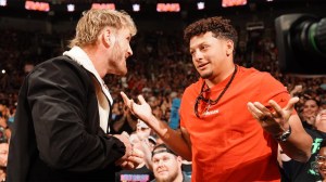 Logan Paul borrows Patrick Mahomes Super Bowl rings WWE