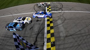 NASCAR Cup Series Closest Finish Ever At Kansas Speedway between Kyle Larson and Chris Buescher