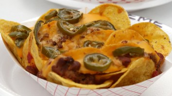 Heroic Mom Uses Cheesy Nachos To Shield Young Daughter From Being Struck By Home Run Ball