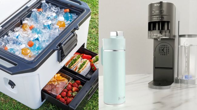 Ninja FrostVault Cooler and Thirsti Travel Bottle