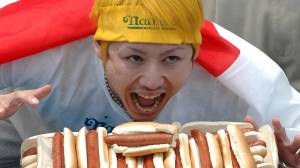 Takeru Kobayashi at Nathan's Hot Dog Eating Contest