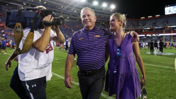 LSU Football Coach Brian Kelly’s Daughter Reacts To Viral Memes About Her Dad And His Shenanigans