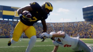 Michigan and Ohio State player in College Football 25 trailer