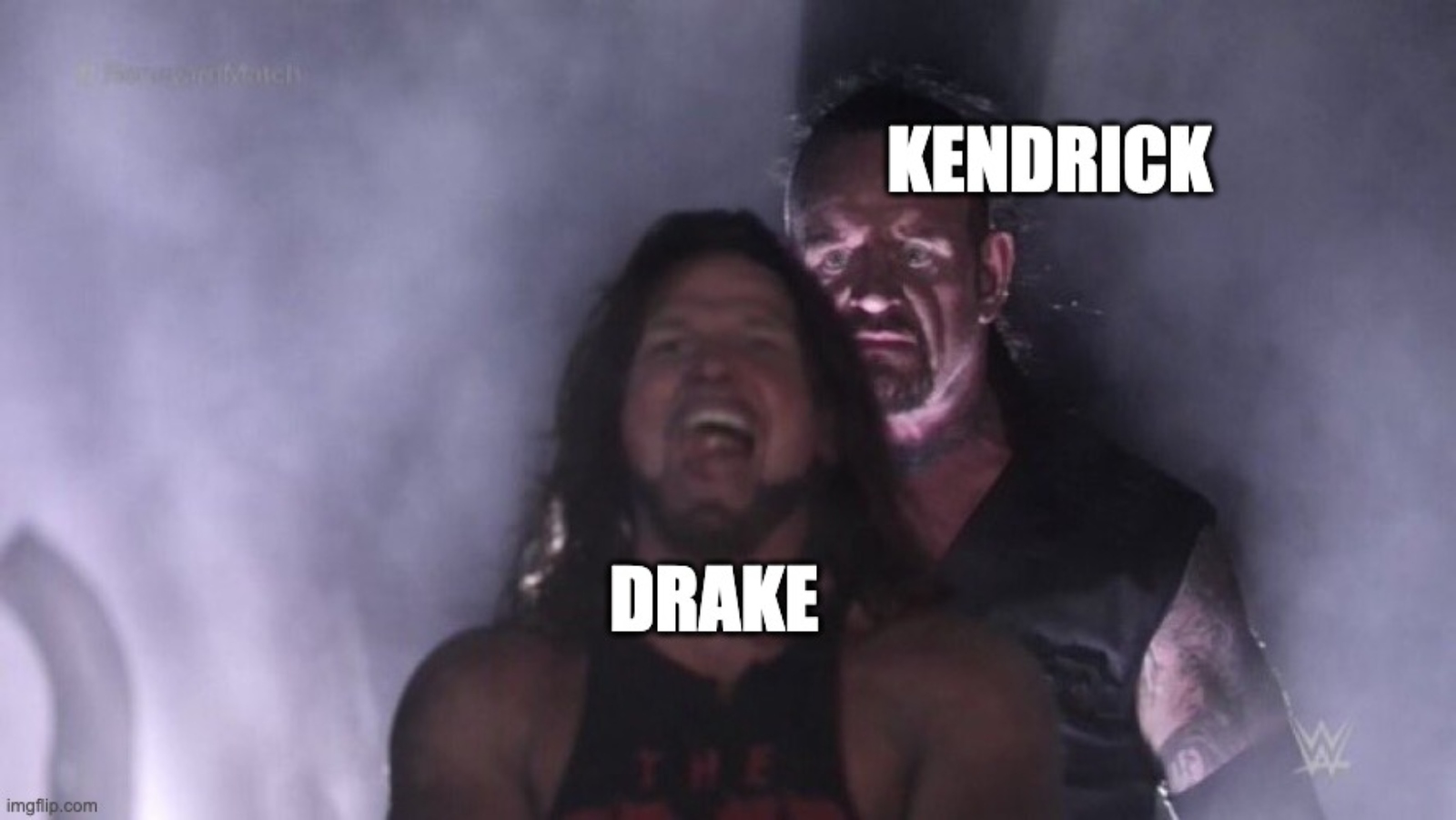 Kendrick vs Drake rap beef meme