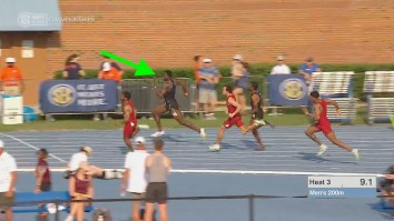 South Carolina’s 6’5, 245lb Wide Receiver Dwarfs SEC Track Stars In Eye-Popping 200-Meter Sprint