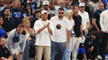 Travis Kelce Booed Loudly At Mavs-Timberwolves Playoff Game