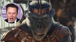 The Delusion Monkey Villain In ‘Kingdom of the Planet of the Apes’ Is Based On Elon Musk