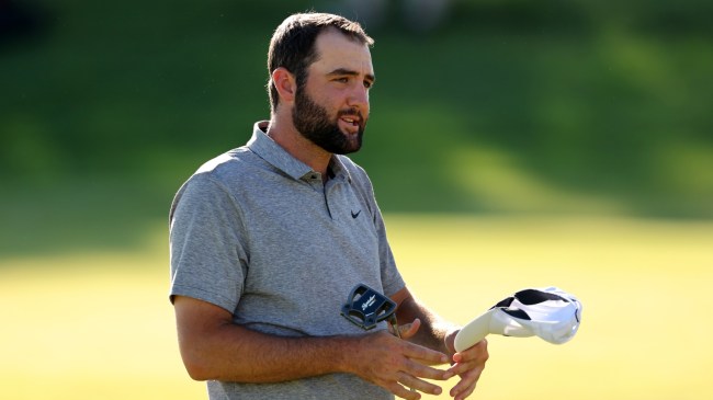 Scottie Scheffler at the PGA Championship.