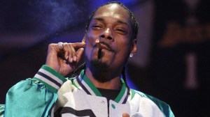 Snoop Dogg smoking a blunt