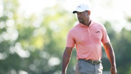 Tiger Woods’ Absurdly Sweaty Shirt Sparks Criticism Of ‘Sun Day Red’ At PGA Championship