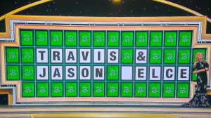 Travis and Jason Kelce clue on Wheel of Fortune