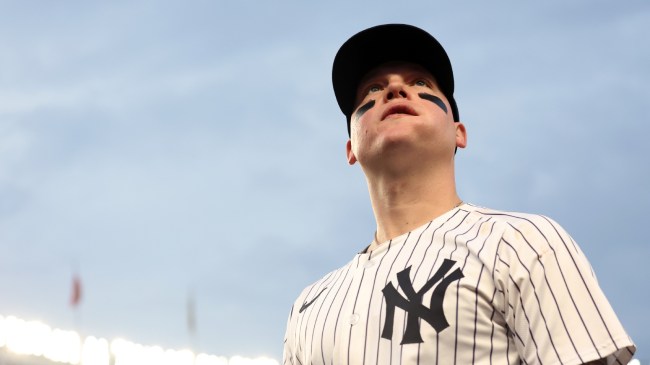 Yankees OF Alex Verdugo watches on during a game vs. the Twins.