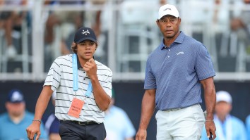 Charlie Woods Wins Junior Am Qualifier But USGA Rule Prevents Tiger From Caddying At Championship