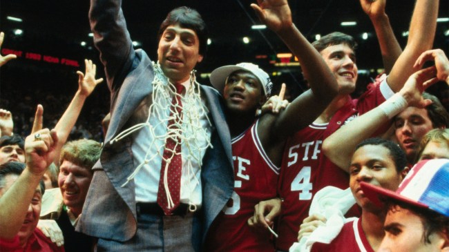 North Carolina State coach Jim Valvano after 1983 NCAA championship game