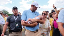 Scottie Scheffler Met By Wife And Newborn Son After Winning 1st Tournament As A Father
