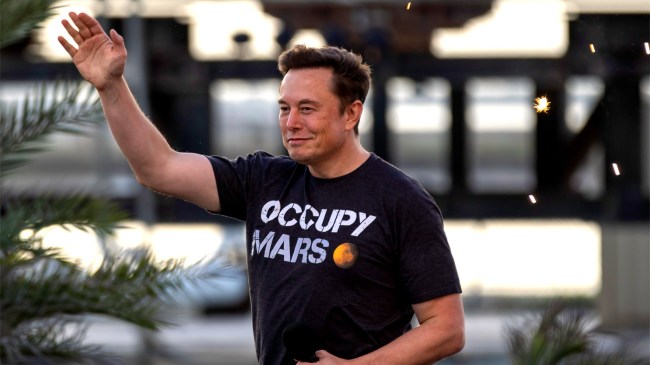 SpaceX founder Elon Musk walks on stage