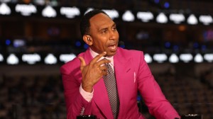 Stephen A. Smith on set for the NBA Finals.