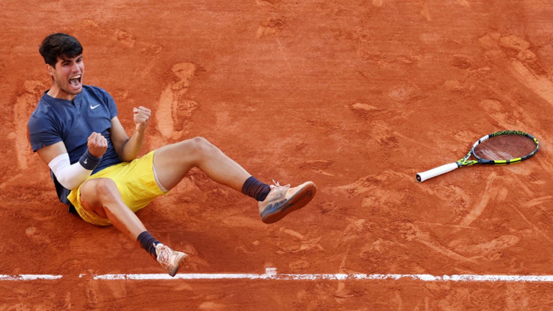 Carlos Alcaraz Federer Djokovic Nadal Major