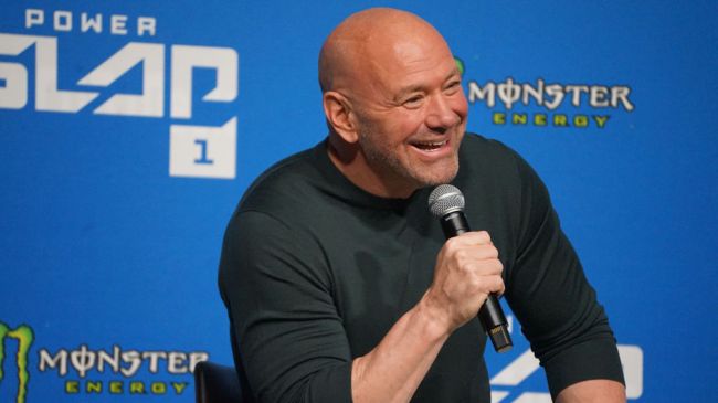 dana white speaking at power slap event