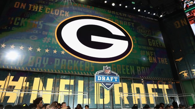 Green Bay Packers logo at NFL Draft