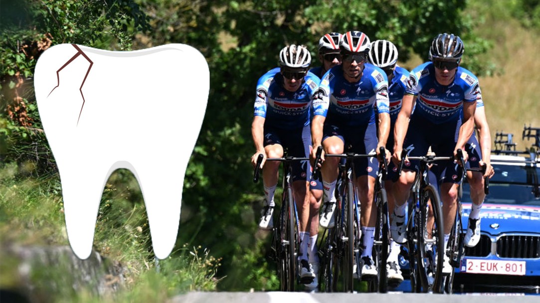 Jan Hirt Tour de France Crash Teeth