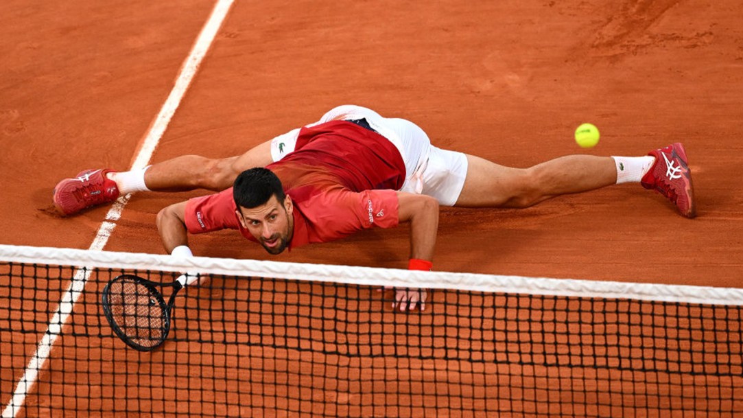 Novak Djokovic Slip French Open