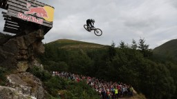 Helmet Cam View Of Red Bull Hardline Downhill Race Is The Wildest Mountain Biking Video In Years