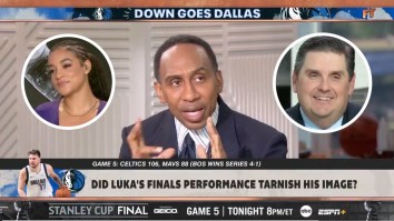 Stephen A. Smith Makes Entire ‘First Take’ Set Uncomfortable With Comments About His Co-Host’s Kissing And Eating Habits