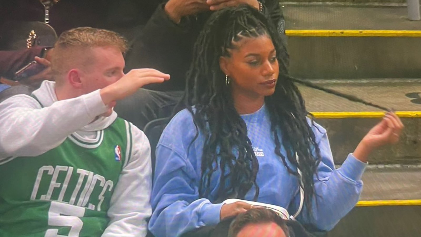 Taylor Rooks Turns Chatty Celtics Fan Into A Meme