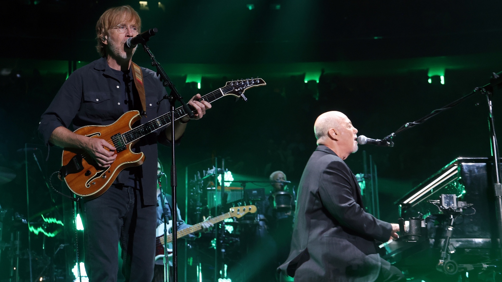 Trey Anastasio and Billy Joel perform together at Madison Square Garden