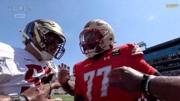 POV Video Captures Headbutt And Helmet Slap As Things Get Chippy During High-Stakes UFL Game