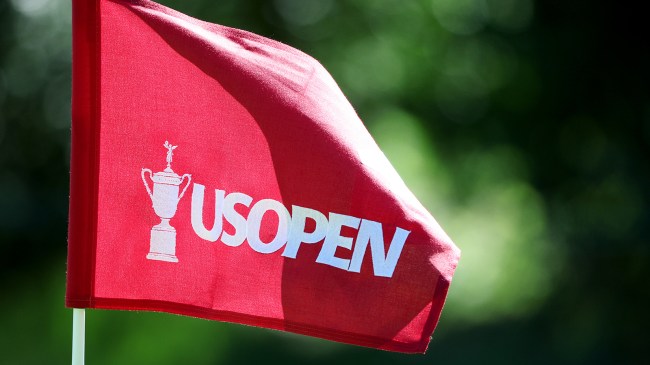 U.S. Open logo on golf flag