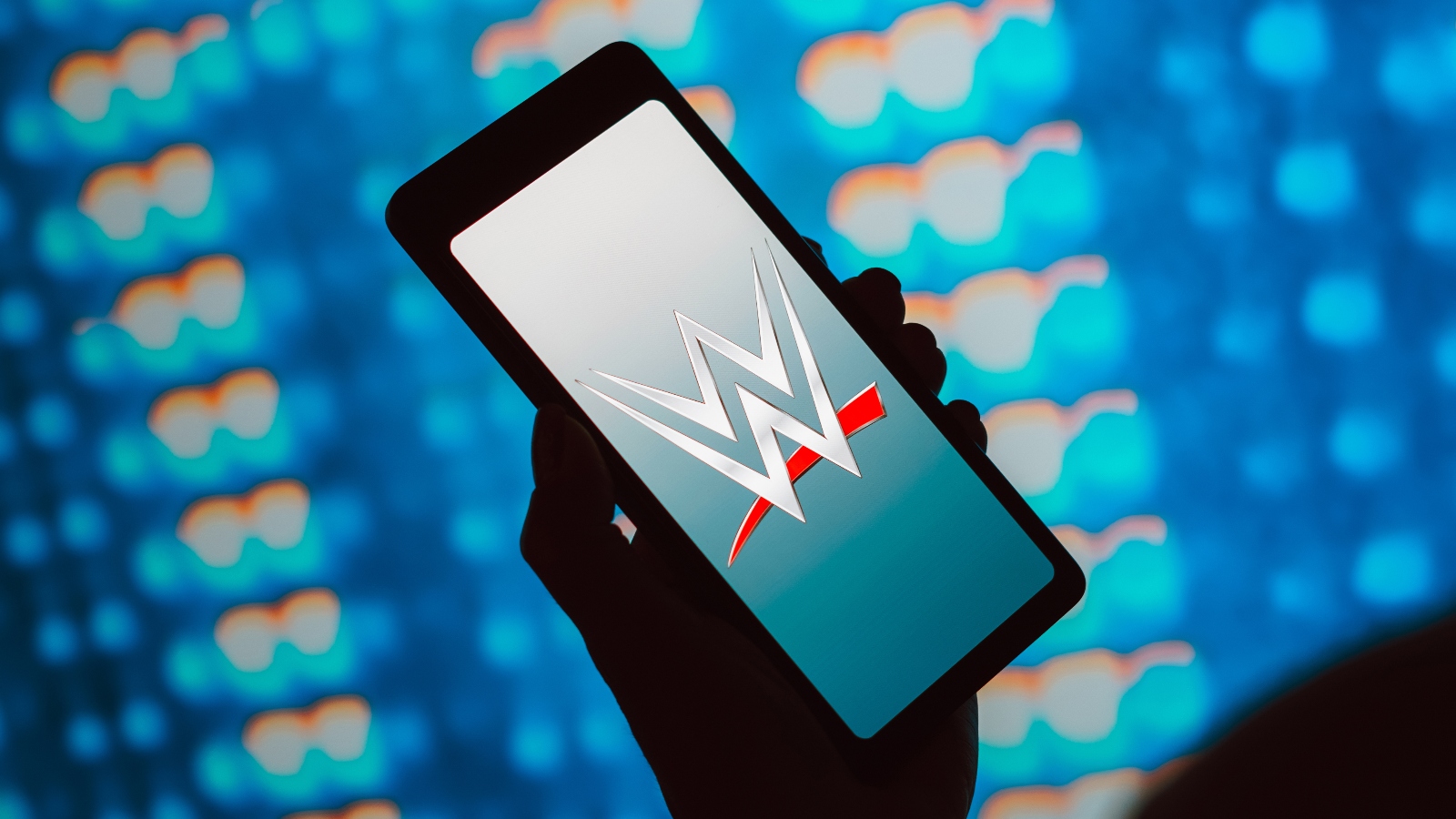 WWE logo on phone