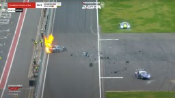 Ferrari Goes Up In Flames During Wild Wreck After Driver Ignores Caution Flags At 24-Hour Race