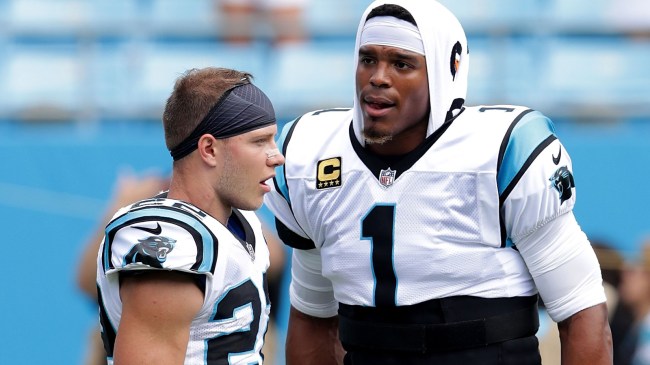 Christian McCaffrey and Cam Newton