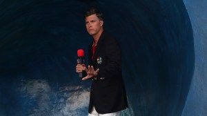 Colin Jost covers surfing at the Olympics.