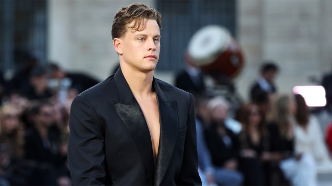 Joe Burrow walks the runway during Vogue World Paris at Place Vendome