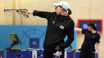 South Korean Olympic Shooter Kim Ye-ji Stealing The Show With Her Incredible Stance, Outfit, And General Aura