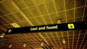 Lost And Found Sign airport