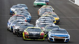 Kyle Larson leads NASCAR race 2024 Brickyard 400
