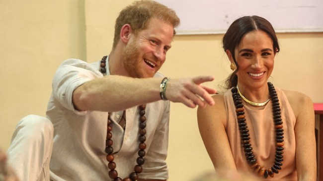 Prince Harry and Meghan meet with children at Lightway Academy in Abuja