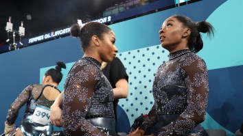 Simone Biles And Jordan Chiles Go Nuts When They See Team USA Superfan Snoop Dogg Supporting Them