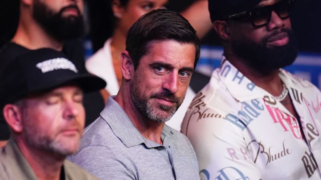 aaron rodgers at ufc fight