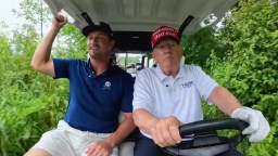 Bryson DeChambeau Went Golfing With Donald Trump And They Were 1 Stroke Away From Breaking 50