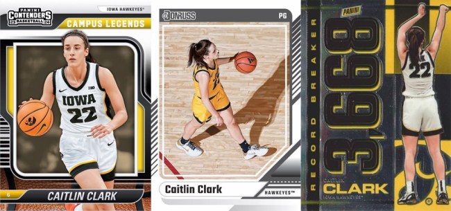 caitlin clark panini trading cards