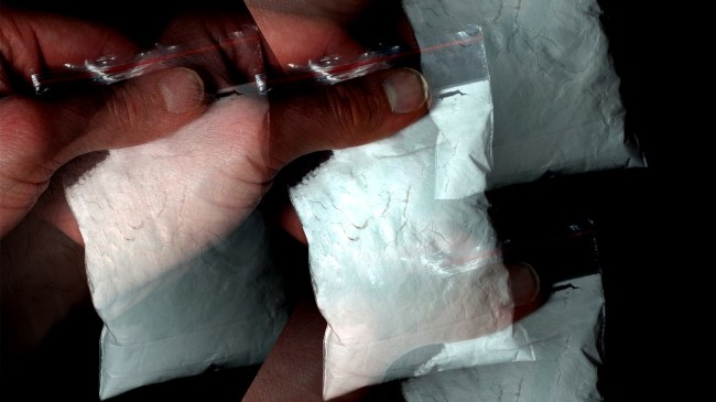 cocaine powder bag