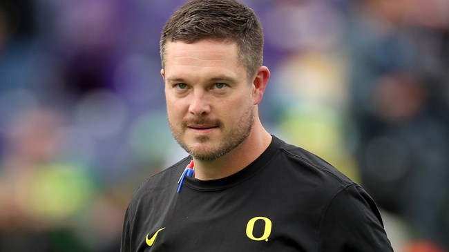 Oregon football coach Dan Lanning