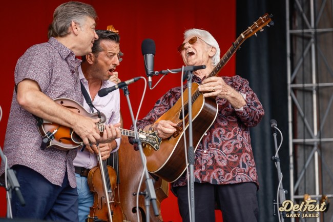 Del McCoury sings at DelFest