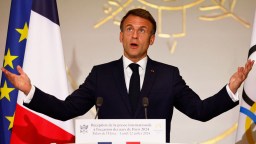 French President Finds Time For Needless P.R. Stunt While Hiding From Poop Water At Paris Olympics