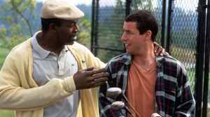 Adam Sandler and Carl Weathers in Happy Gilmore